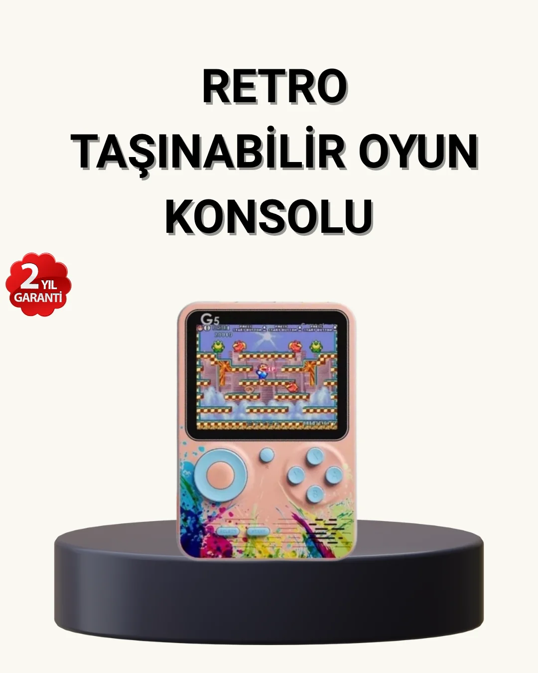 500 Klasik Oyunlu Retro Oyun Konsolu Taşınabilir ve TV Bağlantılı 500 Klasik Oyunlu Retro Oyun Konsolu Taşınabilir ve TV Bağlantılı