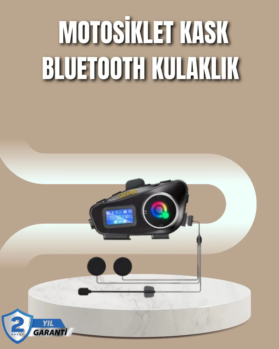 500 Metre İnterkom Mesafeli Kask Kulaklığı - Gürültü Engelleyici Bluetooth 5.3