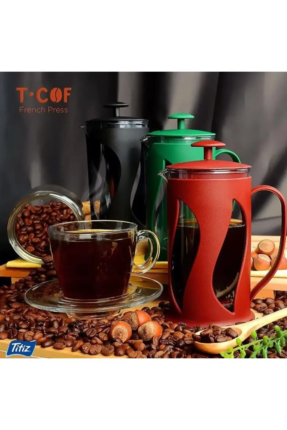 500 ml Çay Kahve Demleme Press'i, French Press, Paslanmaz Süzgeç