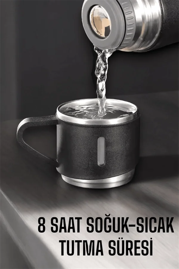 500 ml Kapasiteli Taşınabilir Basınçlı Termos Seti Günlük Kullanım için İdeal 500 ml Kapasiteli Taşınabilir Basınçlı Termos Seti Günlük Kullanım için İdeal