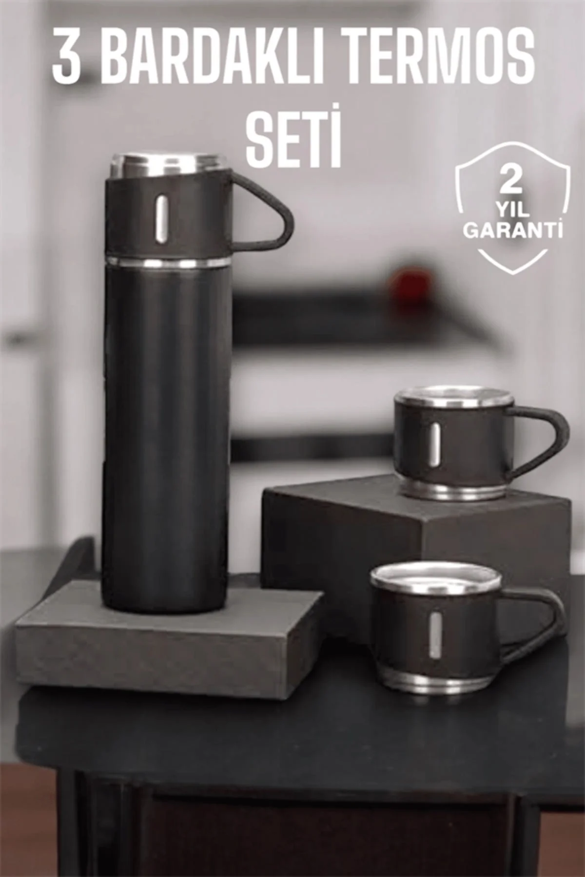 500 Ml Kapasiteli Taşınabilir Basınçlı Termos Seti Günlük Kullanı