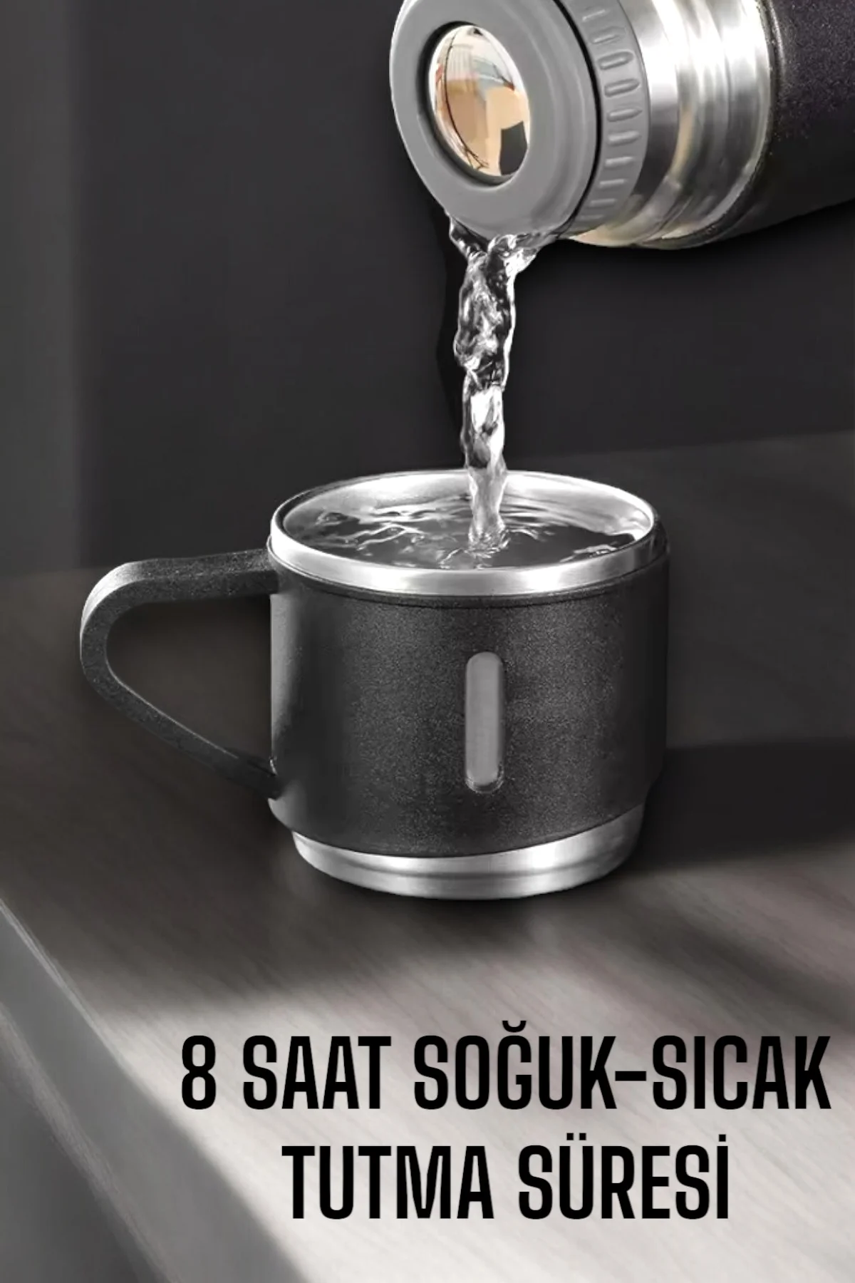 500 Ml Kapasiteli Taşınabilir Basınçlı Termos Seti Günlük Kullanı