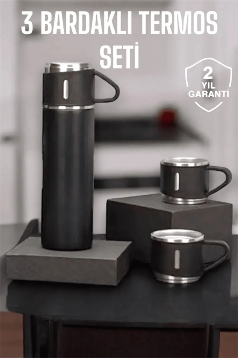 500 Ml Kapasiteli Taşınabilir Basınçlı Termos Seti Günlük Kullanı