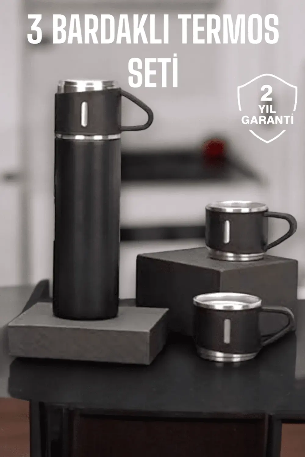 500 ml Kapasiteli Taşınabilir Basınçlı Termos Seti Günlük Kullanı