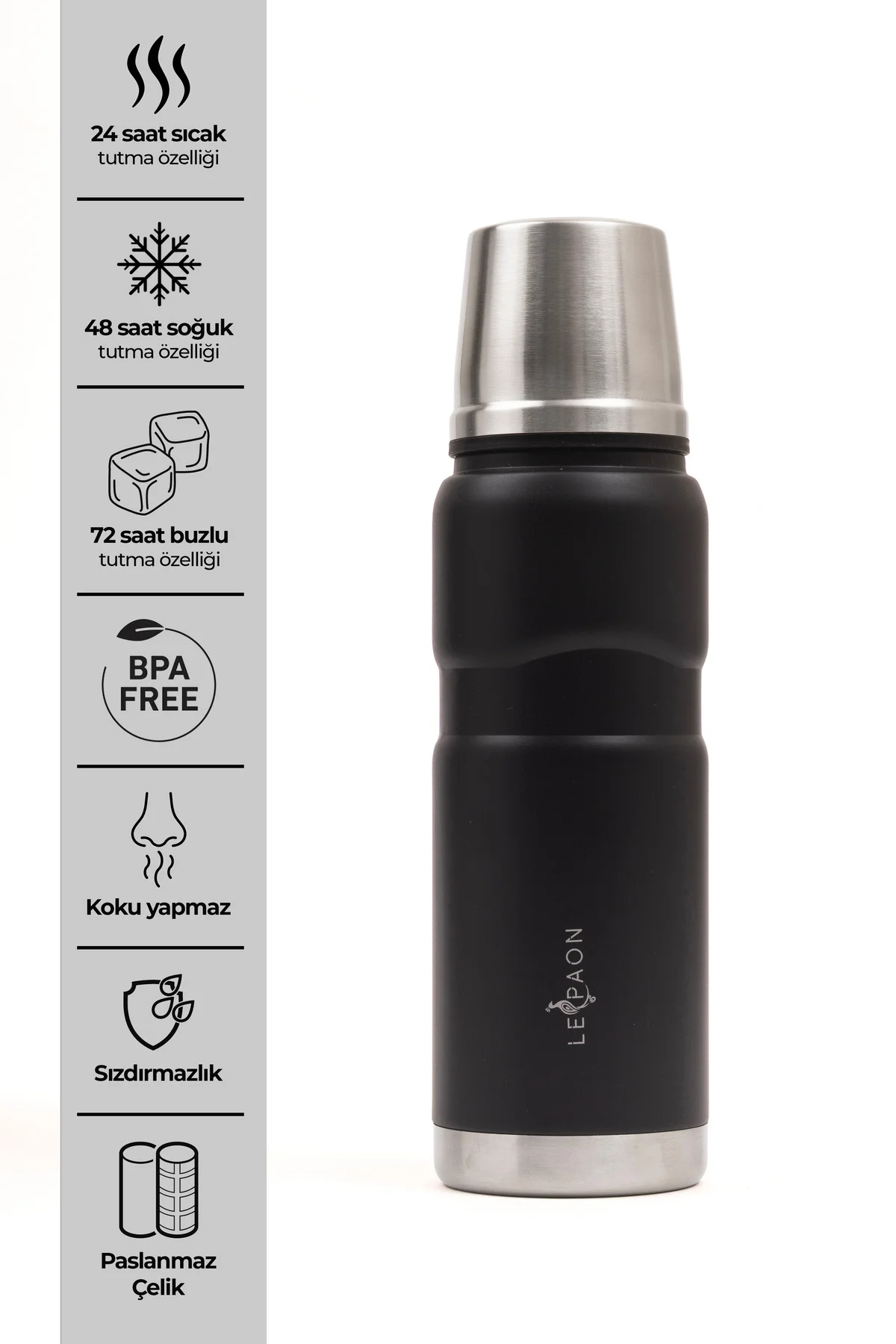 500 ml Paslanmaz Çelik Termos Bardak Kapaklı Sızdırmaz 24 Saat Sıcak 48 Saat Soğuk Tutma BPA Free 500 ml Paslanmaz Çelik Termos Bardak Kapaklı Sızdırmaz 24 Saat Sıcak 48 Saat Soğuk Tutma BPA Free