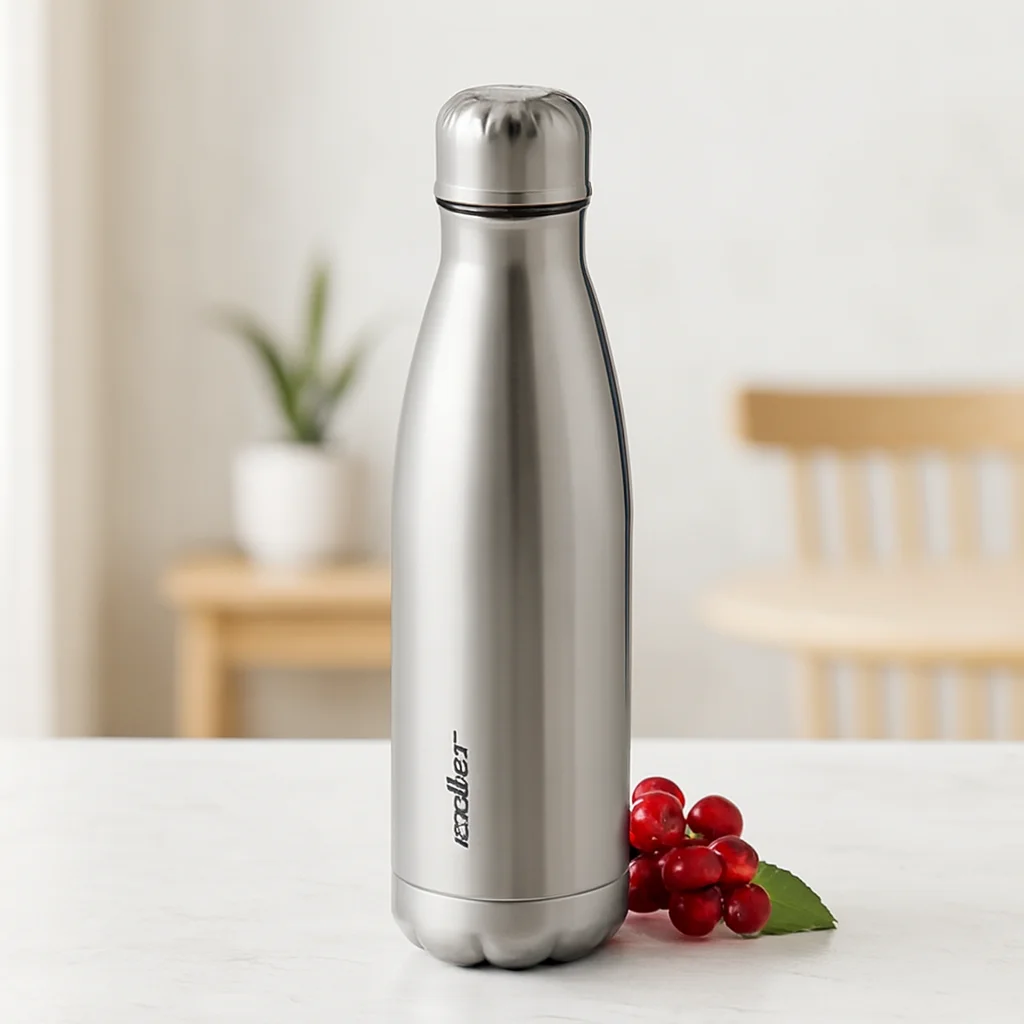 500 ml Paslanmaz Çelik Şişe Termos (Krom, Kaydırmaz Taban) 500 ml Paslanmaz Çelik Şişe Termos (Krom, Kaydırmaz Taban)