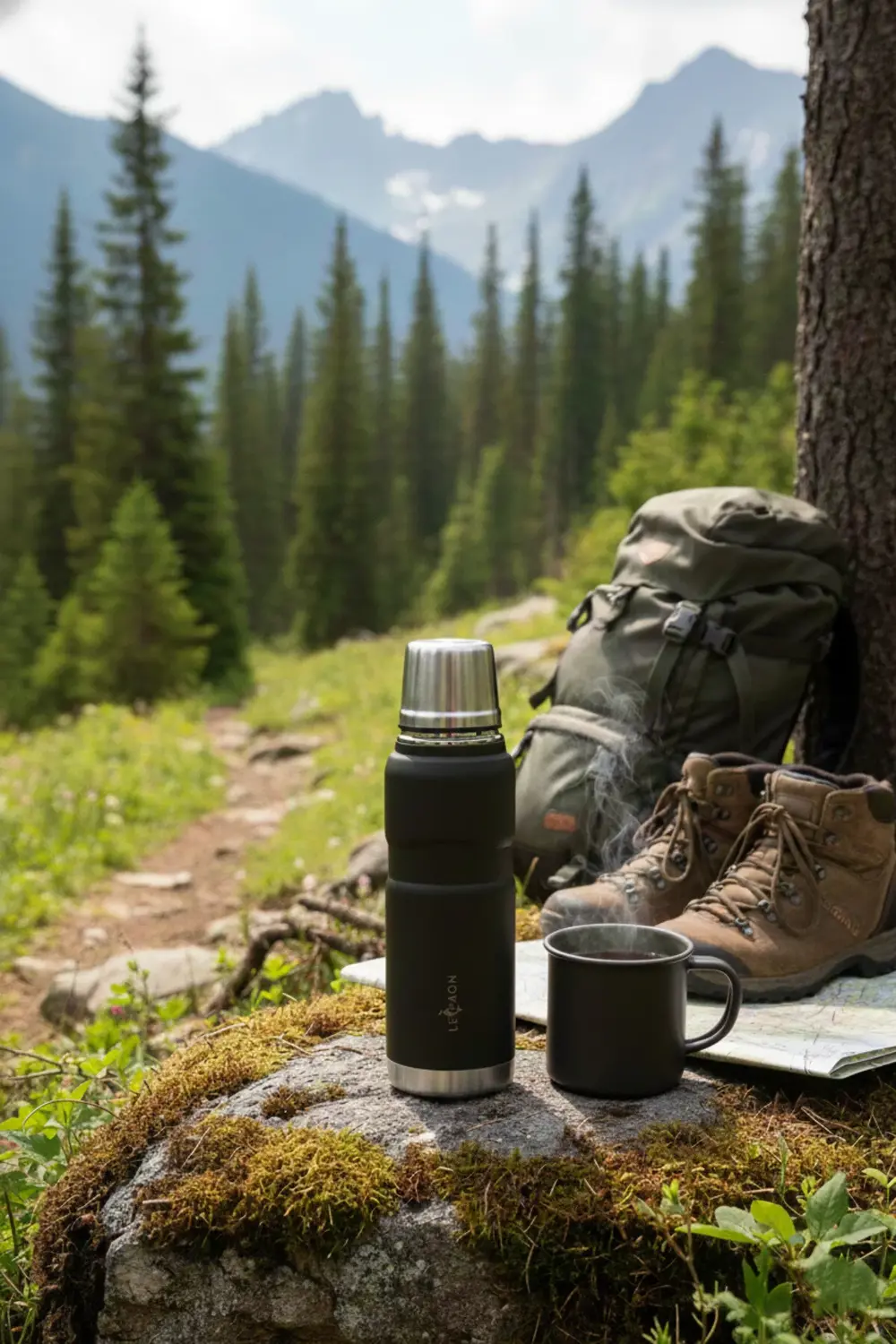 500 ml Paslanmaz Çelik Termos Bardak Kapaklı Sızdırmaz 24 Saat Sı