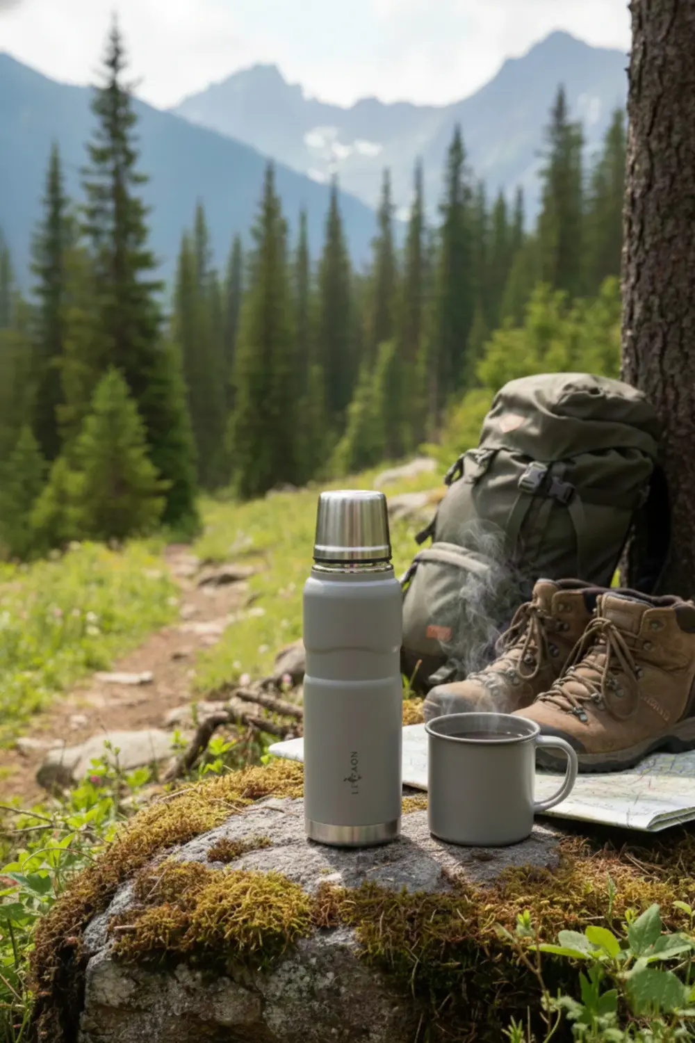 500 ml Paslanmaz Çelik Termos Bardak Kapaklı Sızdırmaz 24 Saat Sı