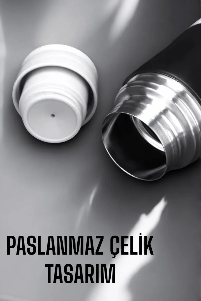 500 ml Taşınabilir Basınçlı Termos Seti - 8 Saat Sıcak/Soğuk, Paslanmaz Çelik