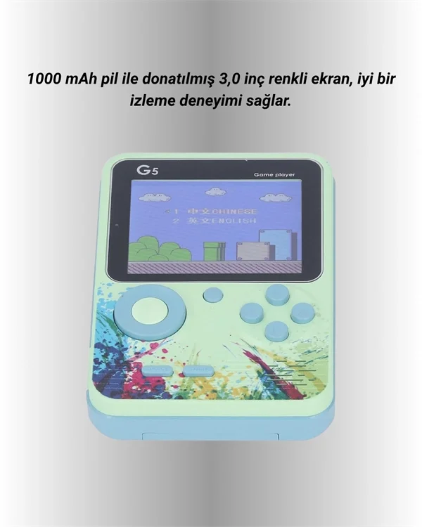 500 Oyun Hafızalı G5 Game Box – Renkli LCD Ekranlı 500 Oyun Hafızalı G5 Game Box – Renkli LCD Ekranlı
