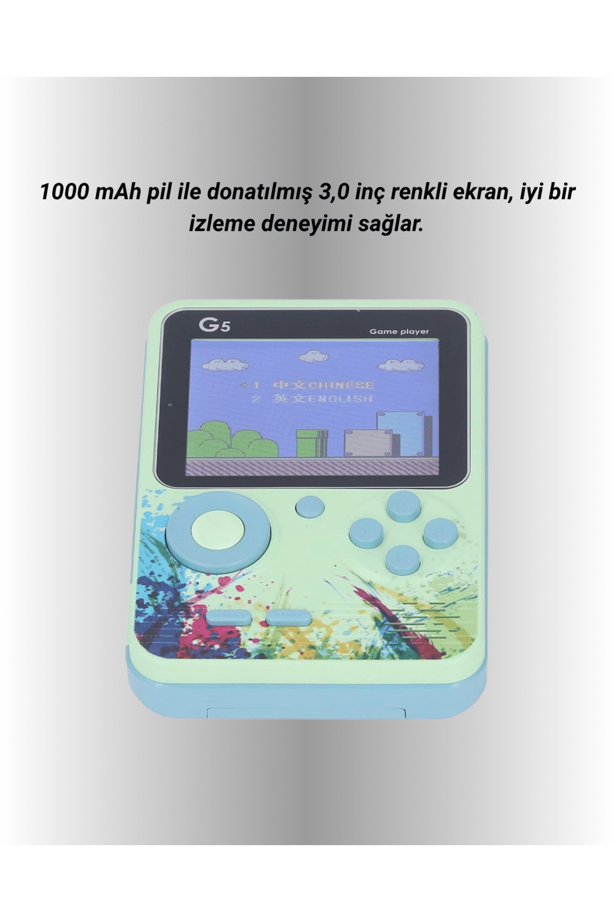 500 Oyun Hafızalı G5 Game Box – Renkli LCD Ekranlı - Lisinya