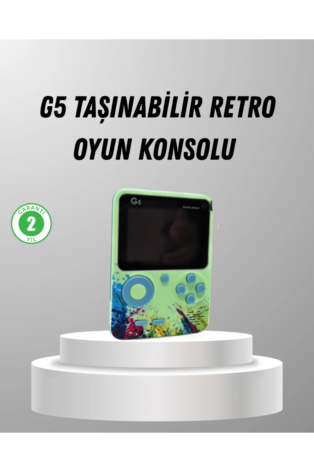 500 Oyunlu G5 Retro Mini Oyun Konsolu 3 İnç Ekran ve AV TV Desteğ