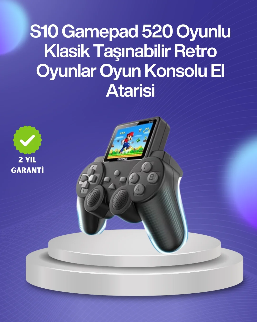 500 Oyunlu Nostaljik El Tipi Oyun Konsolu, Taşınabilir Şarjlı Cihaz, Renkli Ekran ve TV Destekli Fiyatı, Yorumları ve Özellikleri