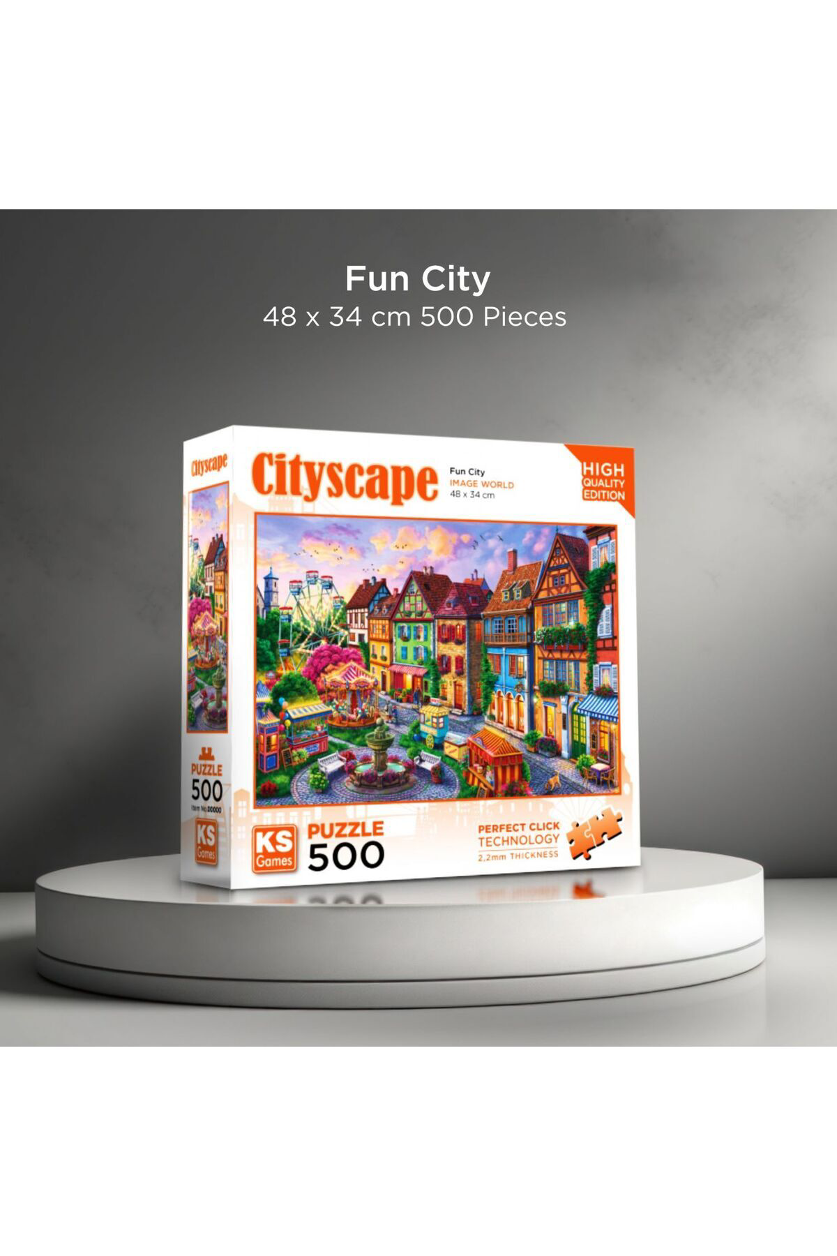 Ks Games 500 Parça Eğlence Şehri Puzzle