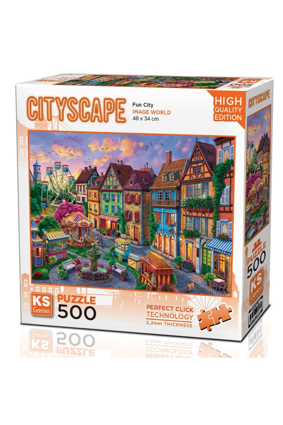 Ks Games 500 Parça Eğlence Şehri Puzzle