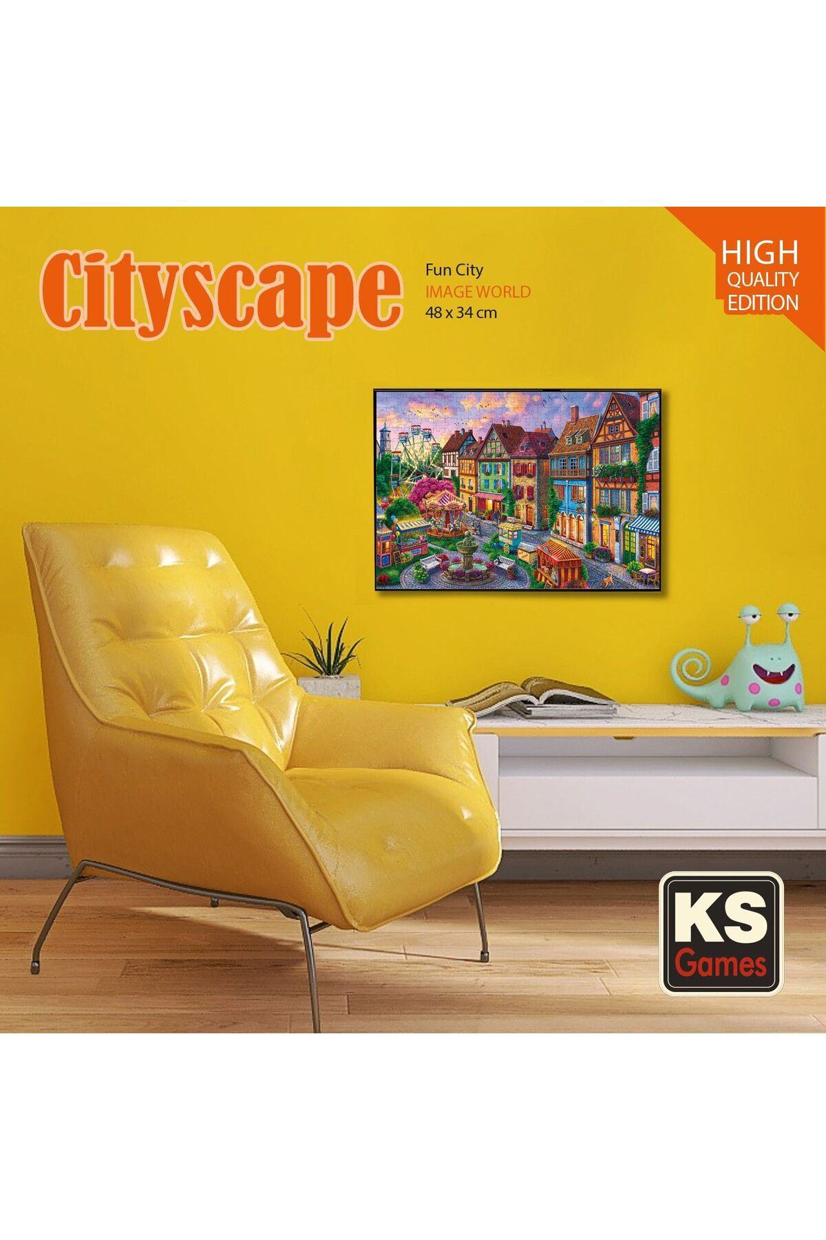 Ks Games 500 Parça Eğlence Şehri Puzzle