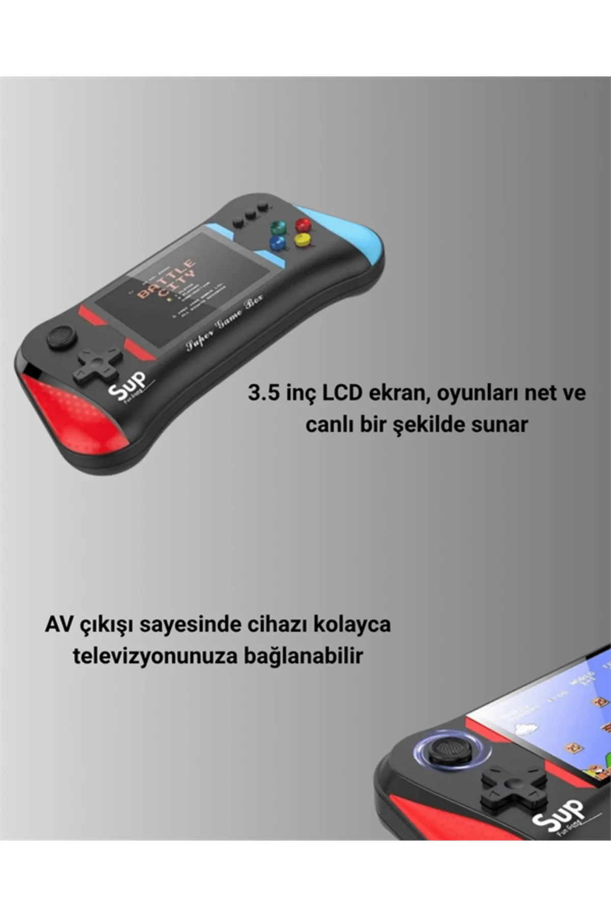 500 Retro Oyunlu Taşınabilir El Konsolu – X7M Modeli - Lisinya