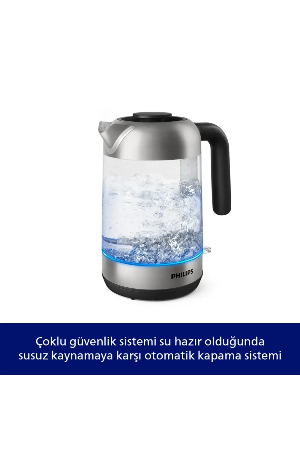 5000 Serisi, 2200W, Cam Su Isıtıcı, 1,7 Lt, Otomatik Kapanma Özel