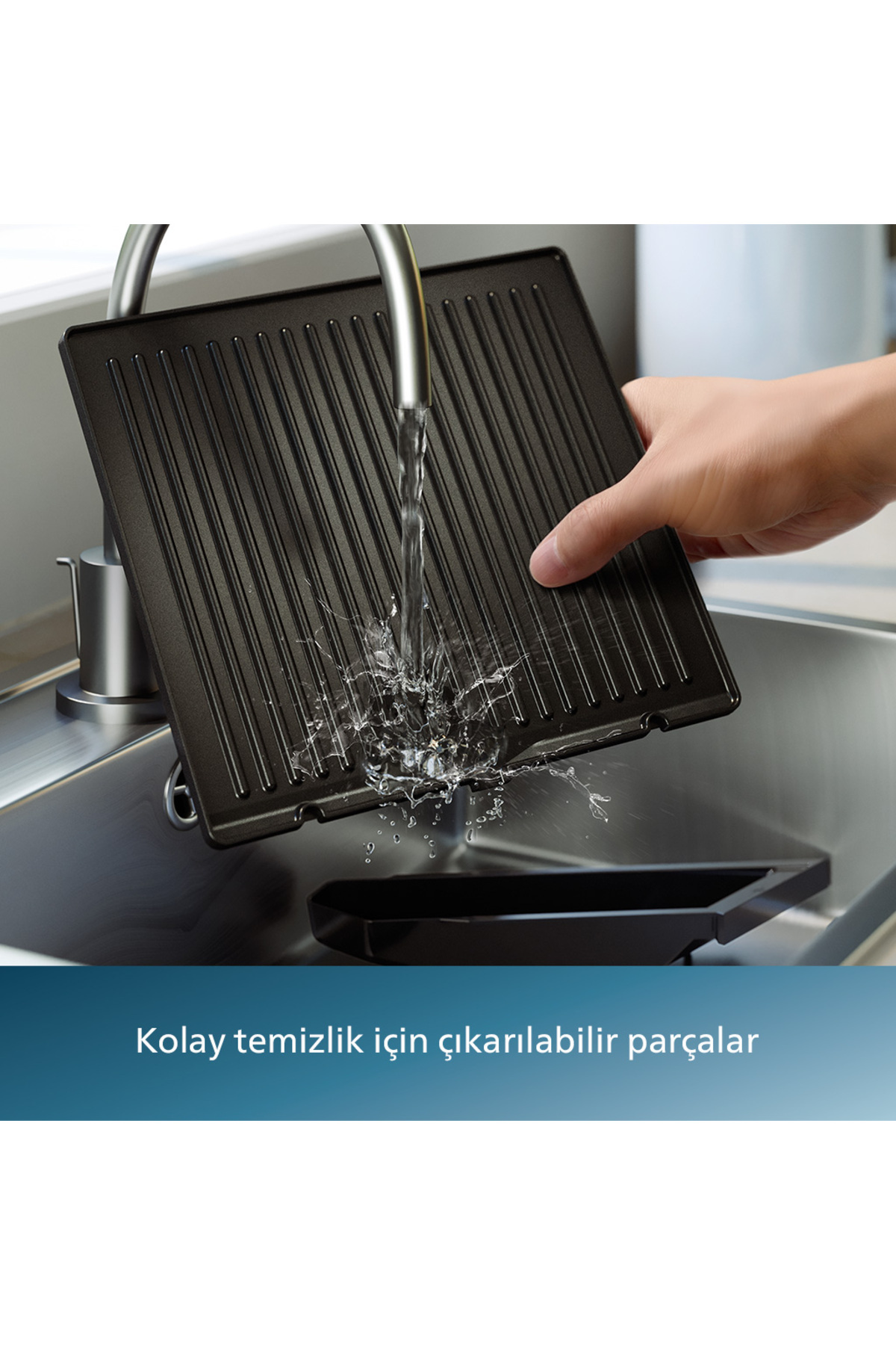 5000 Serisi, 2200W, Izgara ve Tost Makinesi, Izgara için Tam Açıl