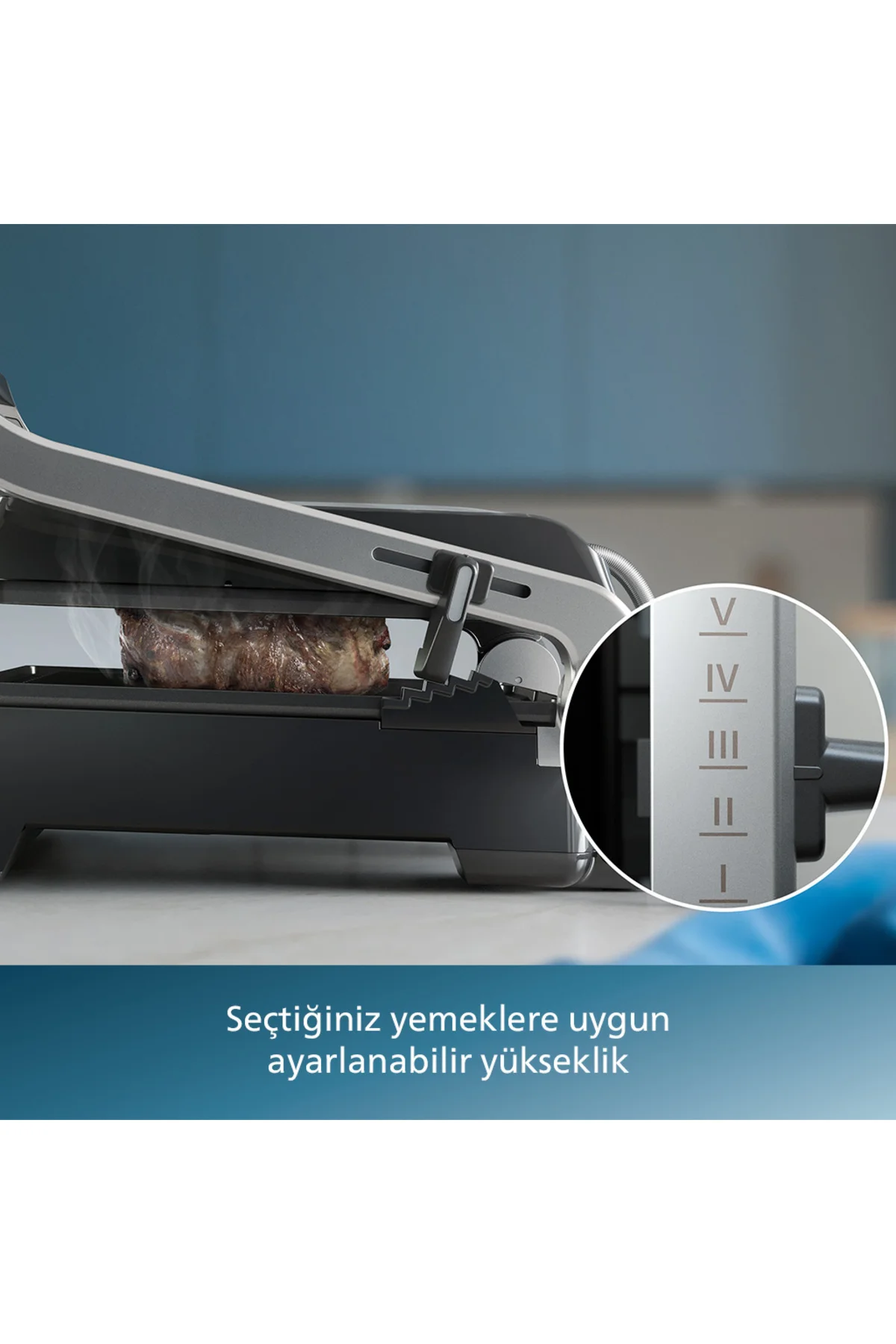 5000 Serisi, 2200W, Izgara ve Tost Makinesi, Izgara için Tam Açılır, HD6301/90 5000 Serisi, 2200W, Izgara ve Tost Makinesi, Izgara için Tam Açılır, HD6301/90