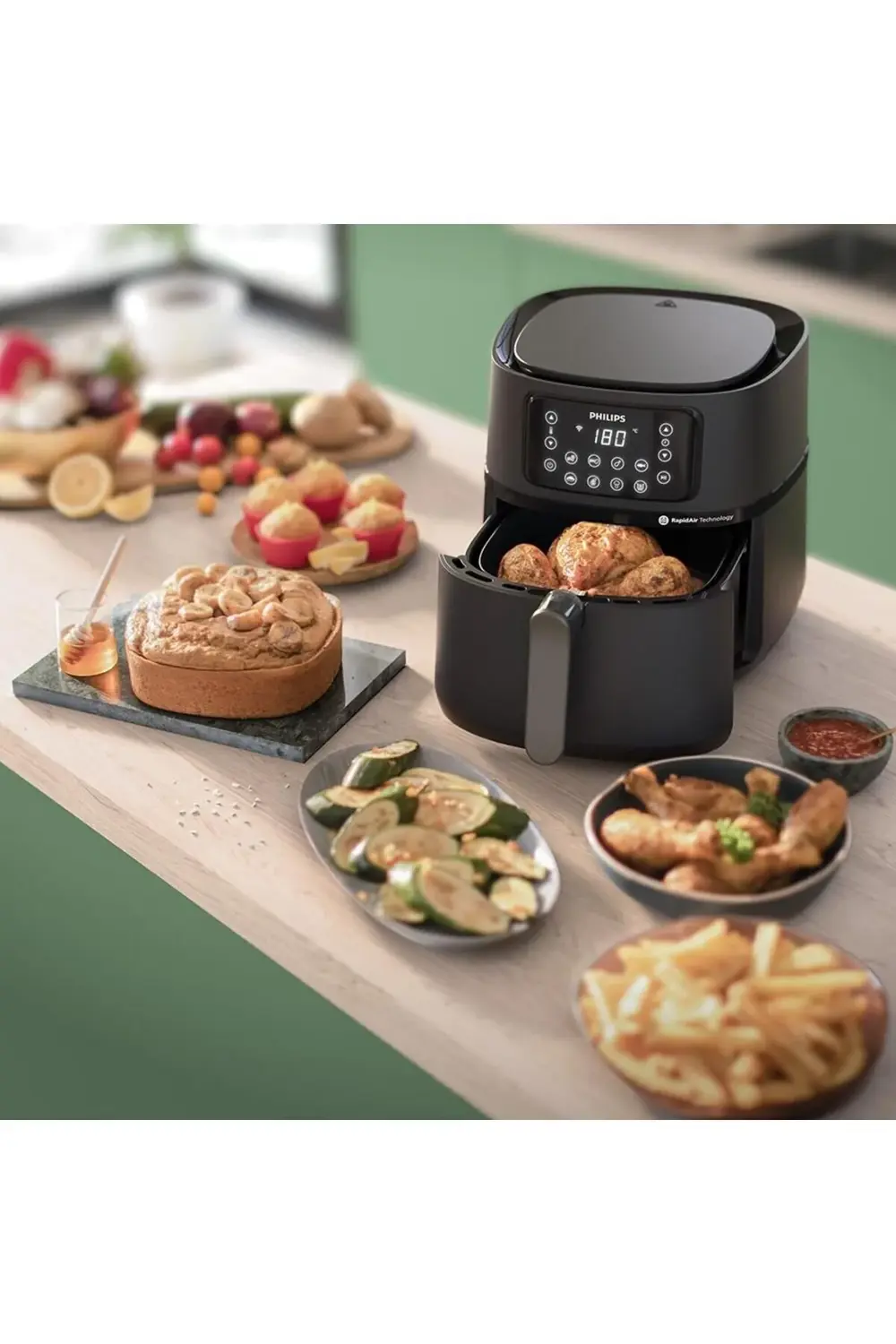 5000 Serisi Airfryer XXL Connected, 7,2 Lt (1,4 kg), Rapid Air Te