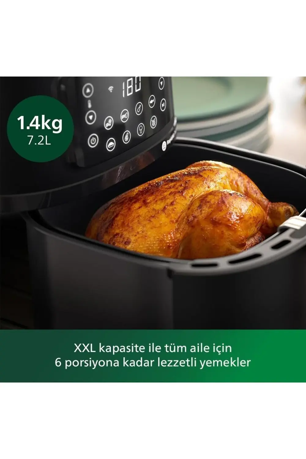 5000 Serisi Airfryer XXL Connected, 7,2 Lt (1,4 kg), Rapid Air Te
