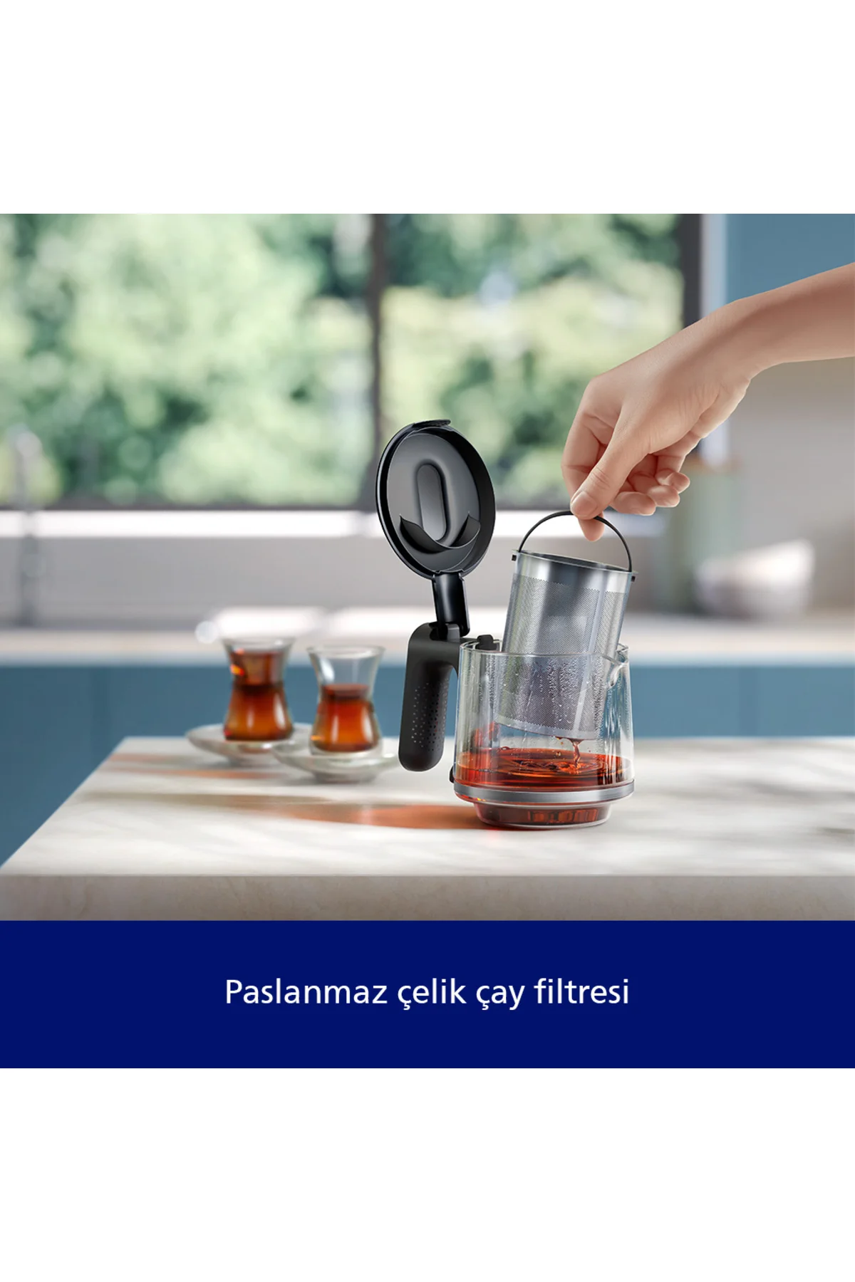 5000 Serisi Çay Makinesi, 1.8 Litre, 1900W, Otomatik Sıcak Tutma, HD7350/00