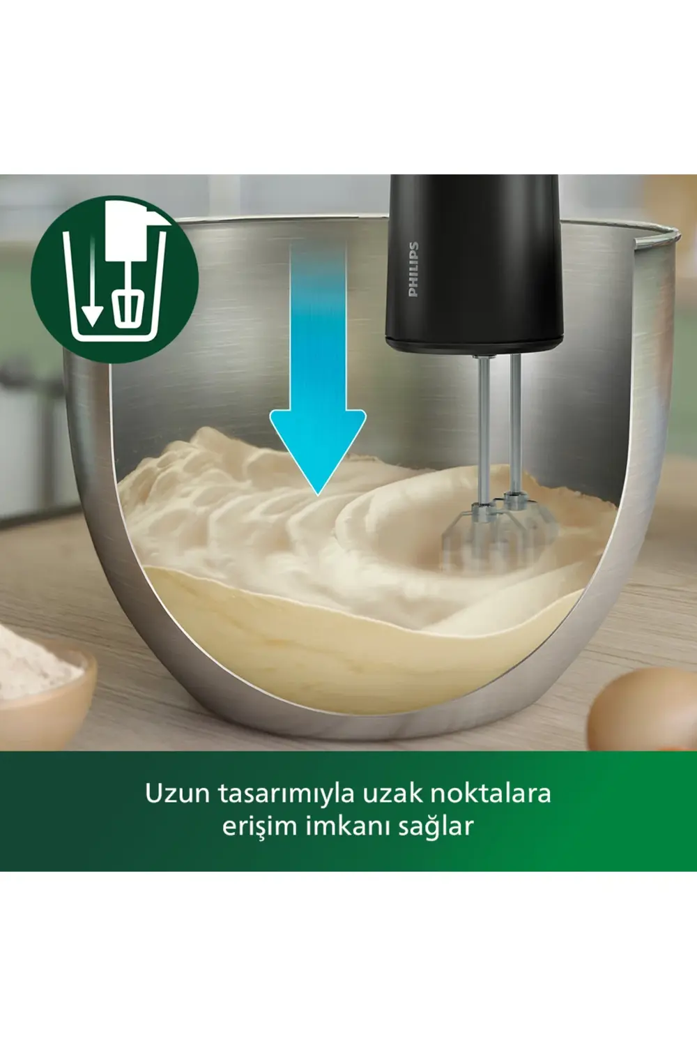 5000 Serisi El Mikseri, 500W, Sıçrama Önleyici, HR3781/00