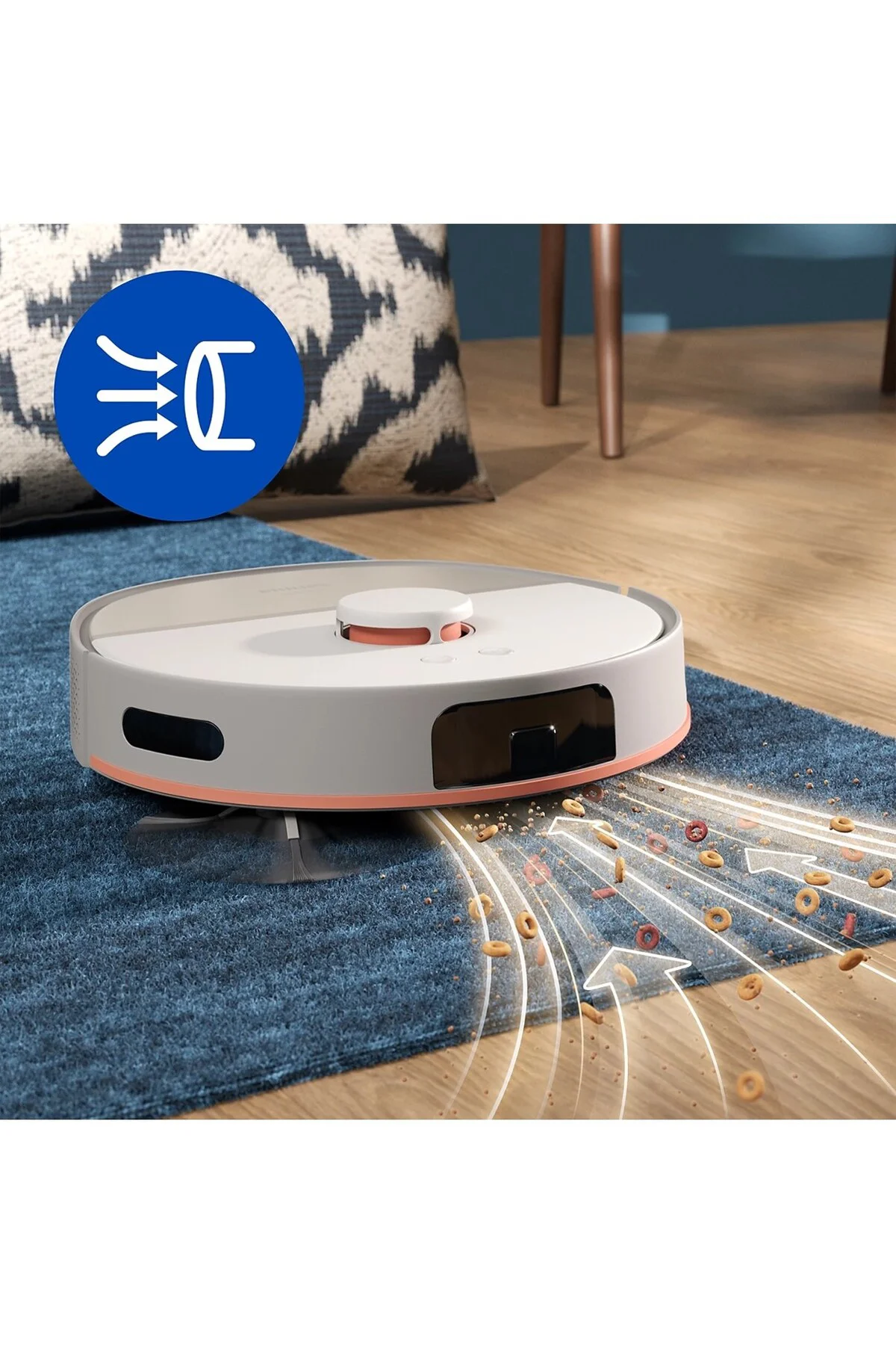 5000 Serisi Islak Kuru Robot Süpürge, Yüksek Emiş Gücü, Uzun Çalışma Süresi, Beyaz,XU5000/20