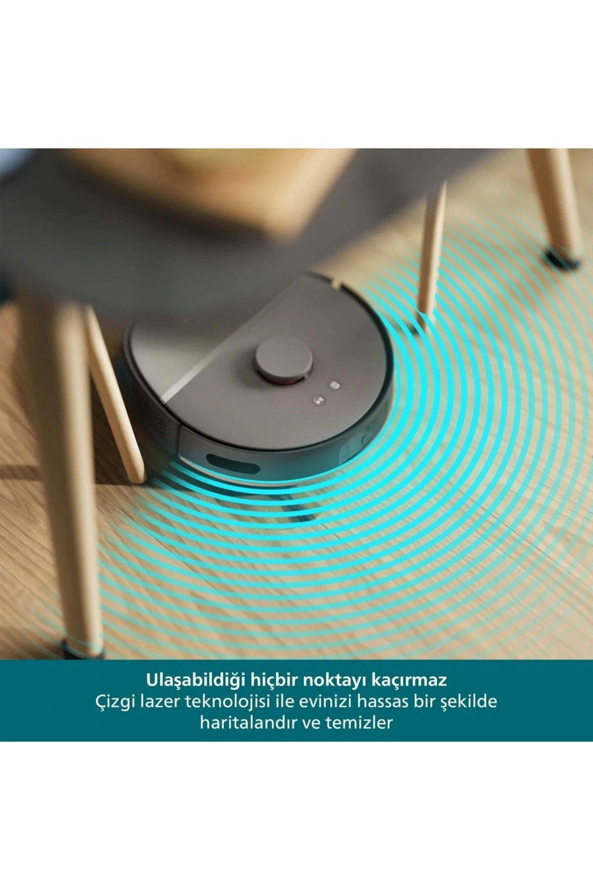 5000 Serisi Islak Kuru Robot Süpürge, Yüksek Emiş Gücü, Otomatik Boşaltma, HomeRun, Gri, XU5100/10