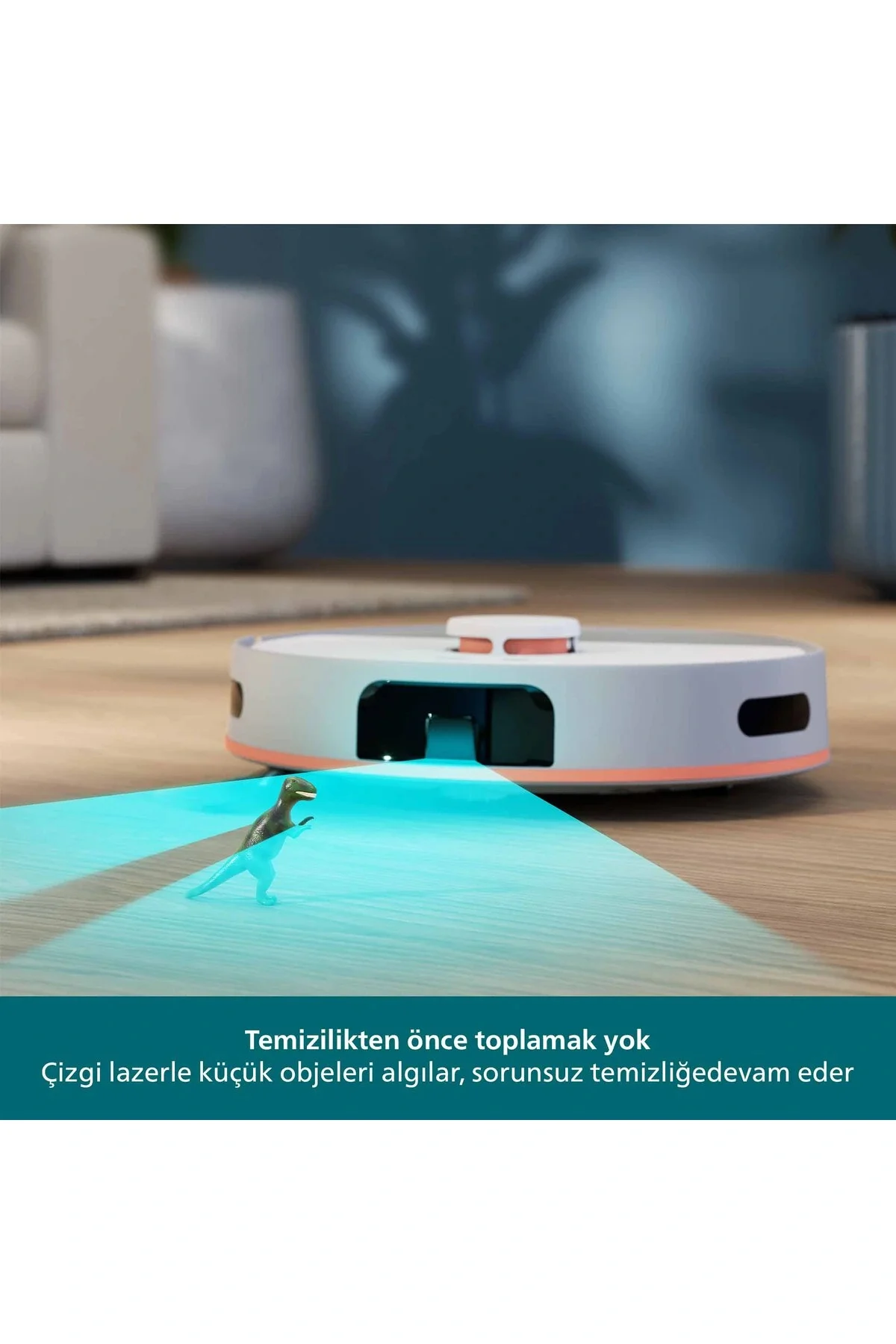 5000 Serisi Islak Kuru Robot Süpürge, Yüksek Emiş Gücü, Otomatik Boşaltma, Beyaz, XU5100/20