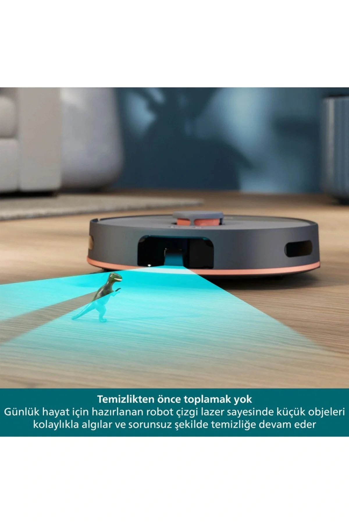 5000 Serisi Islak Kuru Robot Süpürge, Yüksek Emiş Gücü, Otomatik Boşaltma, HomeRun, Gri, XU5100/10