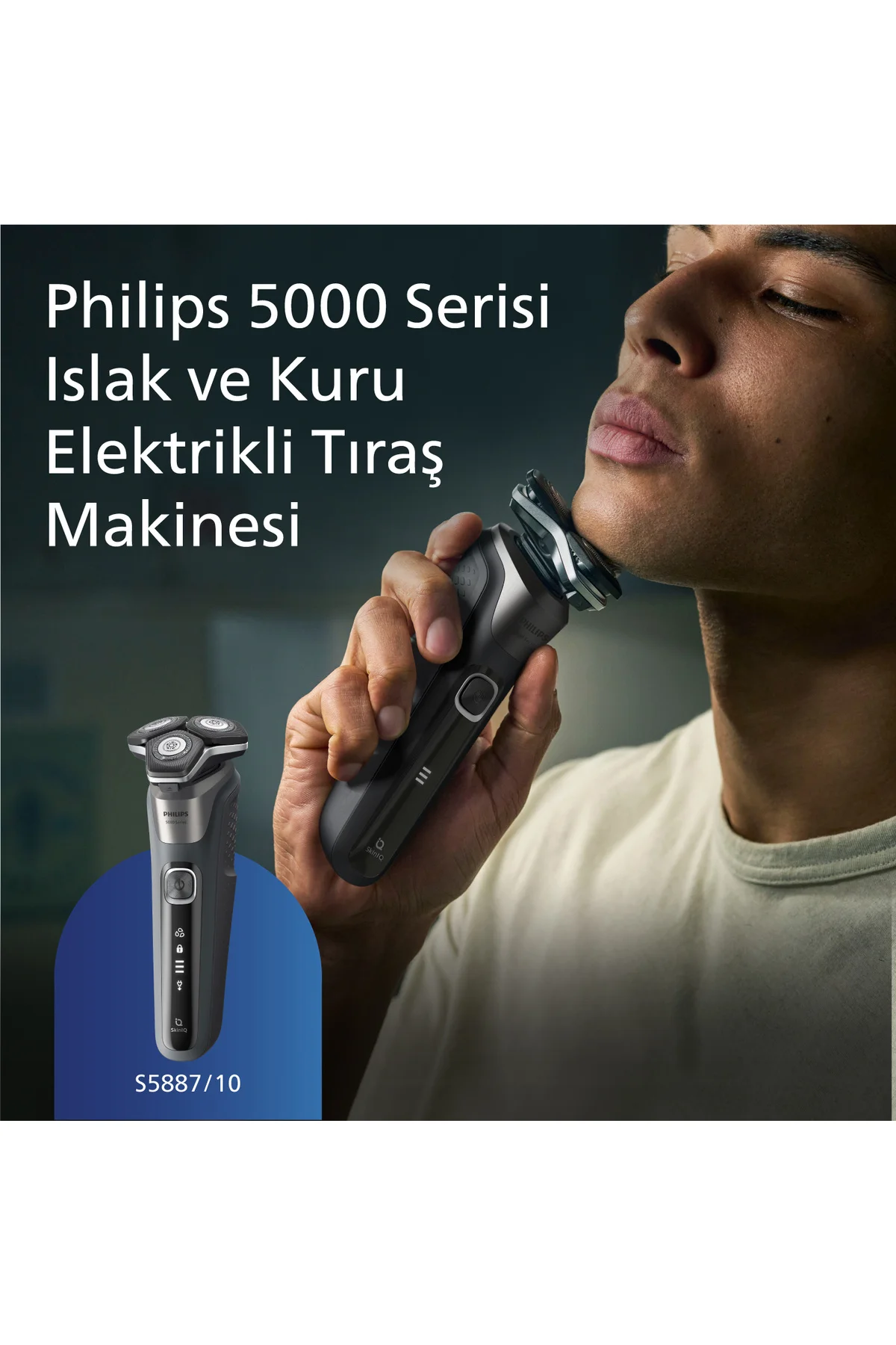 5000 Serisi Tıraş Makinesi S5887/10,sinekkaydı Tıraş,ıslak Ve Kur