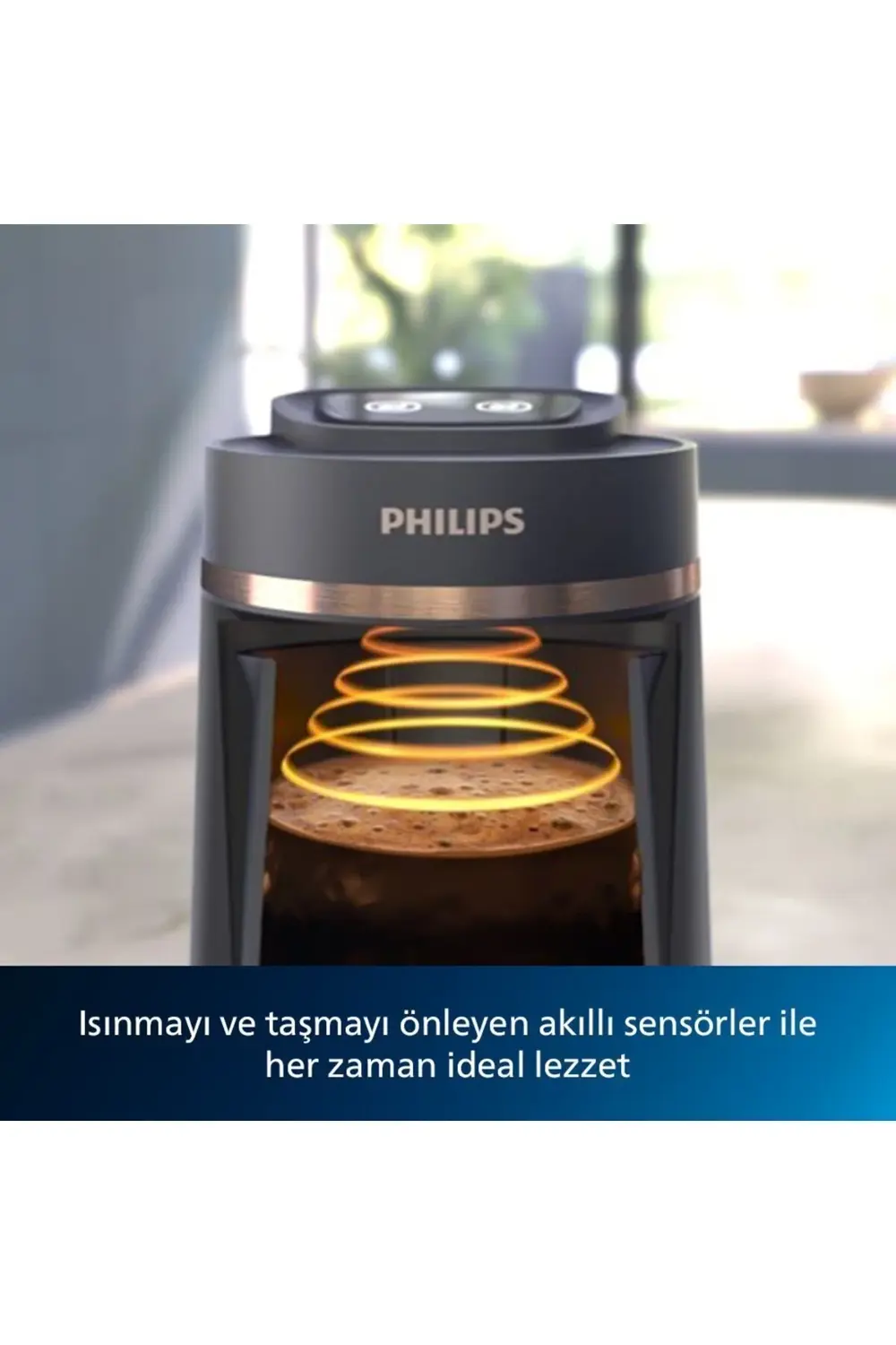Philips 5000 Serisi Türk Kahvesi Makinesi, Közde Türk Kahvesi Pişirme Fon