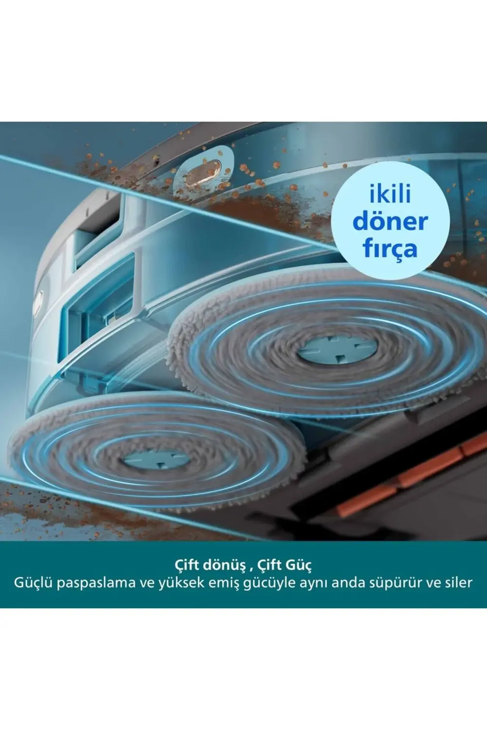 Philips 5000 Serisi Xu5100/10 İslak & Kuru Robot Süpürge