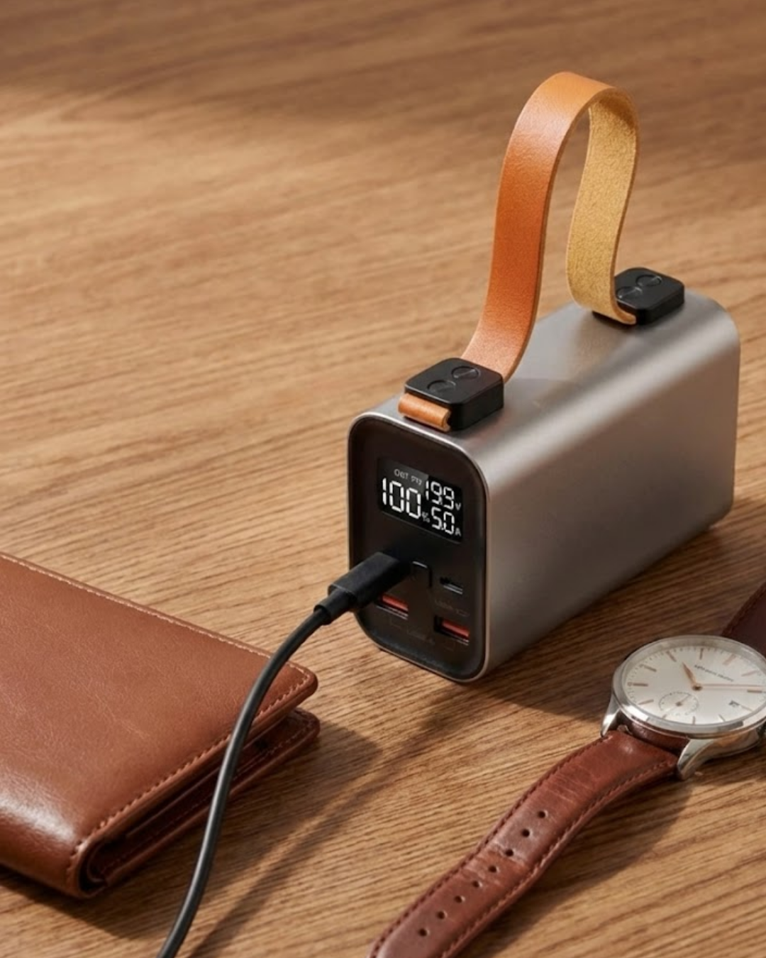 50000 mAh Güçlü Powerbank Dijital Göstergeli Çoklu USB Çıkışlı