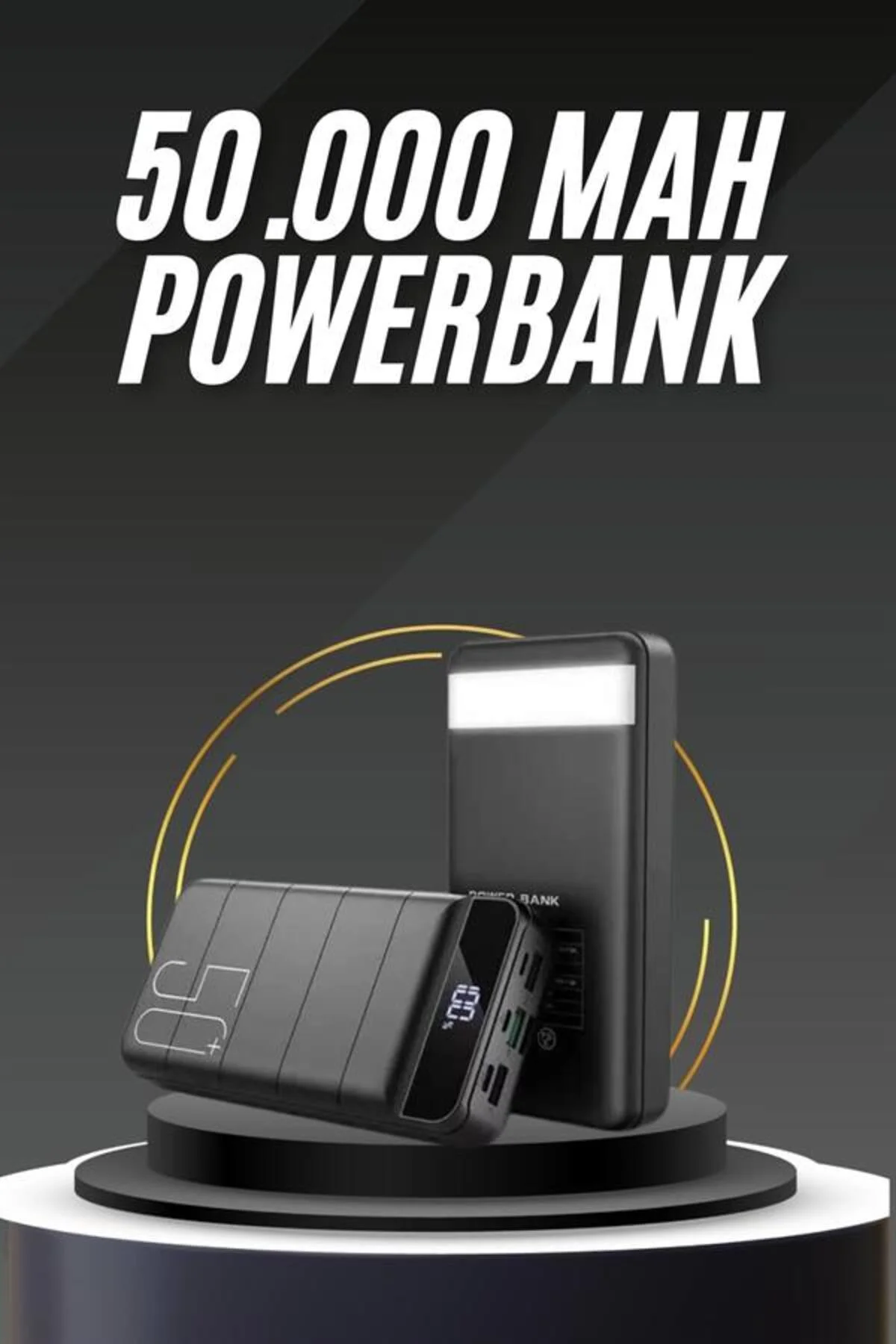50.000 Mah Led Dijital Göstergeli Usb Çıkışı Powerbank - Görsel 2
