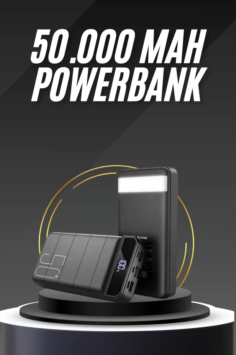 50.000 Mah Led Dijital Göstergeli USB Çıkışı Powerbank - Lisinya 50.000 Mah Led Dijital Göstergeli USB Çıkışı Powerbank - Lisinya