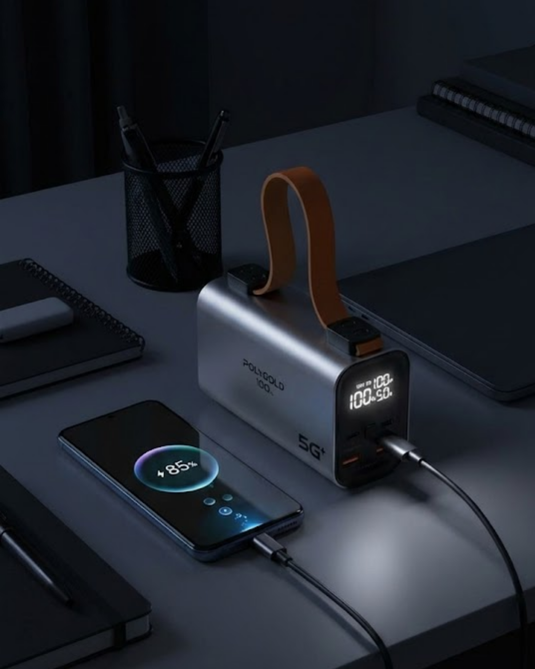 50.000 mAh LED Ekranlı Taşınabilir Şarj Cihazı Süper Hızlı Şarj