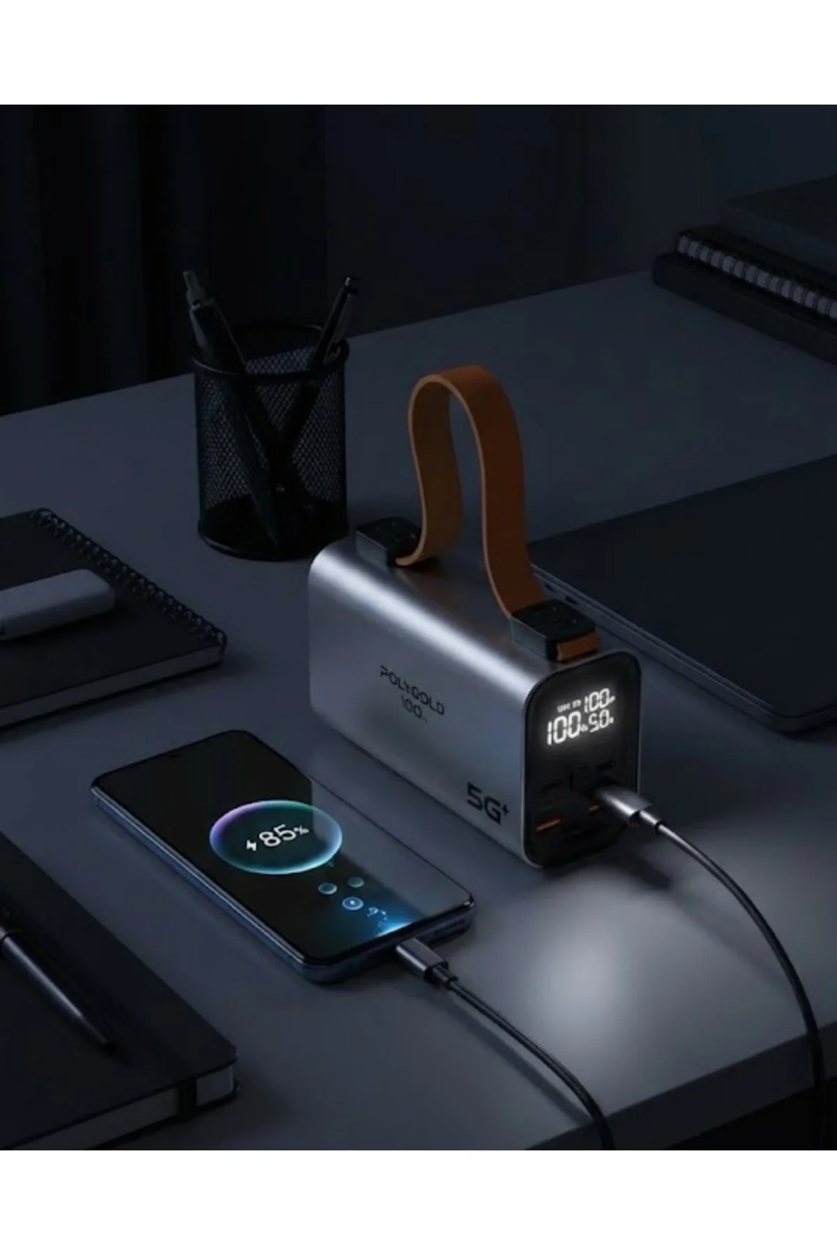 50.000 mAh LED Ekranlı Taşınabilir Şarj Cihazı Süper Hızlı Şarj