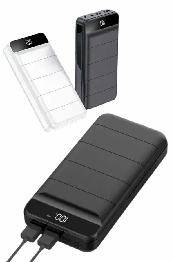 50.000 Mah Powerbank Turbo Hızlı Led Göstergeli Android İOS Uyumlu Taşınabilir Askılı
