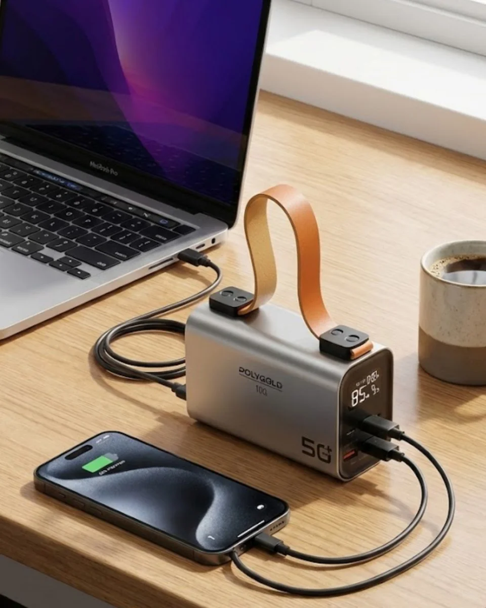 50000 mAh Powerbank Süper Hızlı Şarj ve LED Ekranlı Taşınabilir Şarj Cihazı