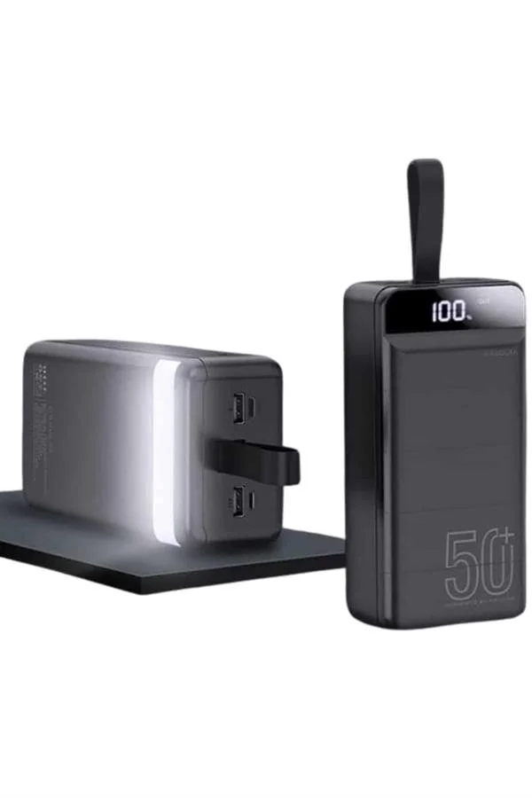 50000mAh Hızlı Şarj Powerbank - Taşınabilir 4 Portlu Akıllı Şarj Cihazı