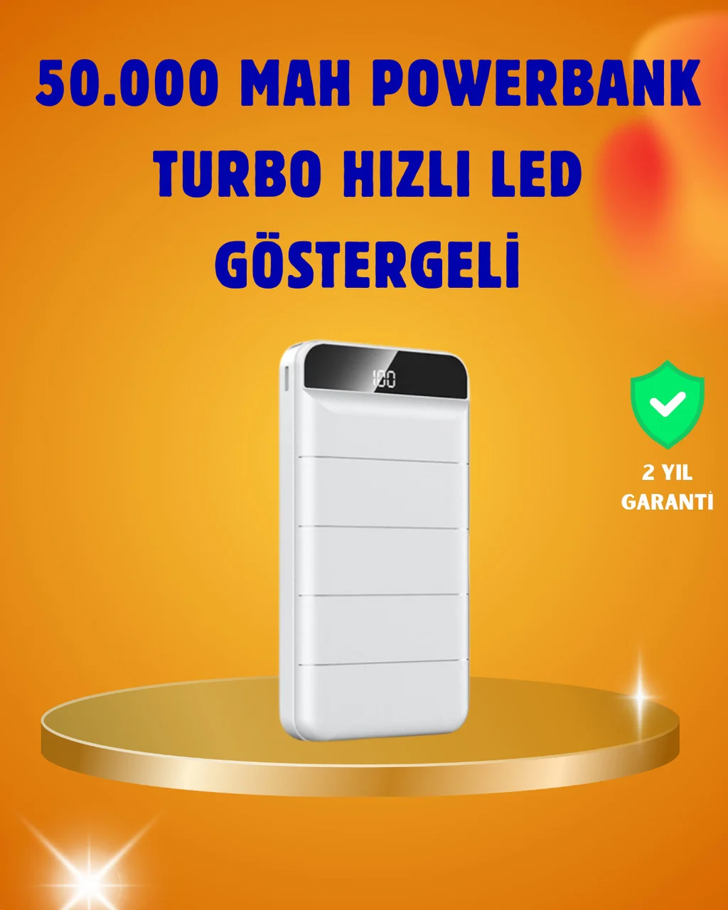 50000mah Led Göstergeli Taşınabilir Şarj Cihazı renkli