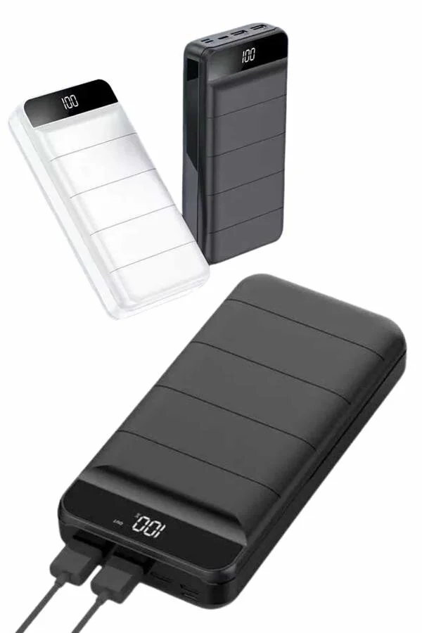 50000mAh Powerbank Turbo Hızlı Şarj - Taşınabilir Askılı Güçlü Şarj Cihazı