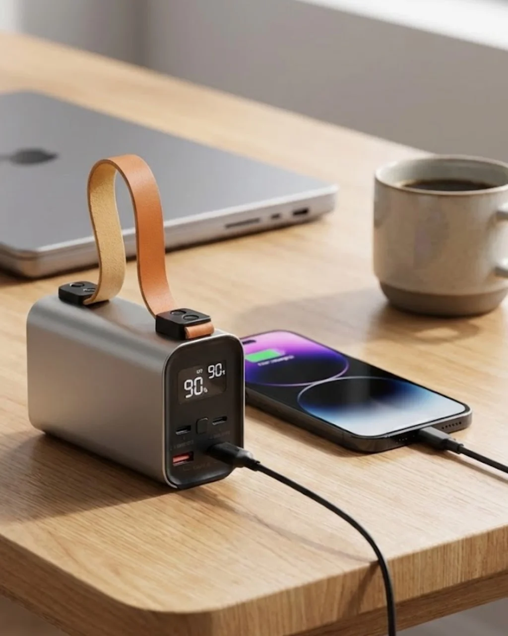 50000mah Yüksek Kapasiteli Power Bank Çoklu Çıkışlı Fast Charge - Lisinya Diğer