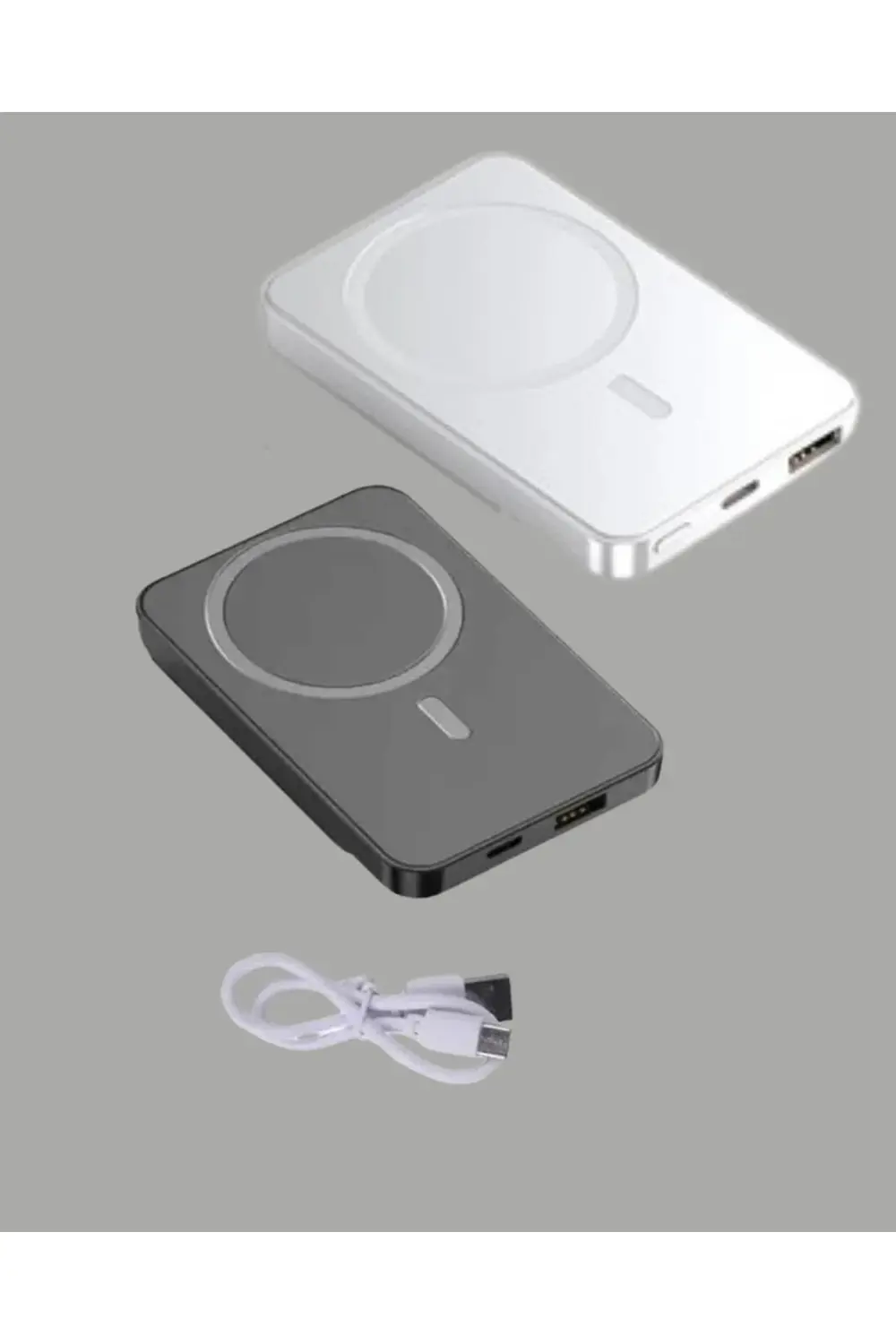 5000mAh / 10000mAh Kapasiteli Manyetik USB-C ve Kablosuz Powerban