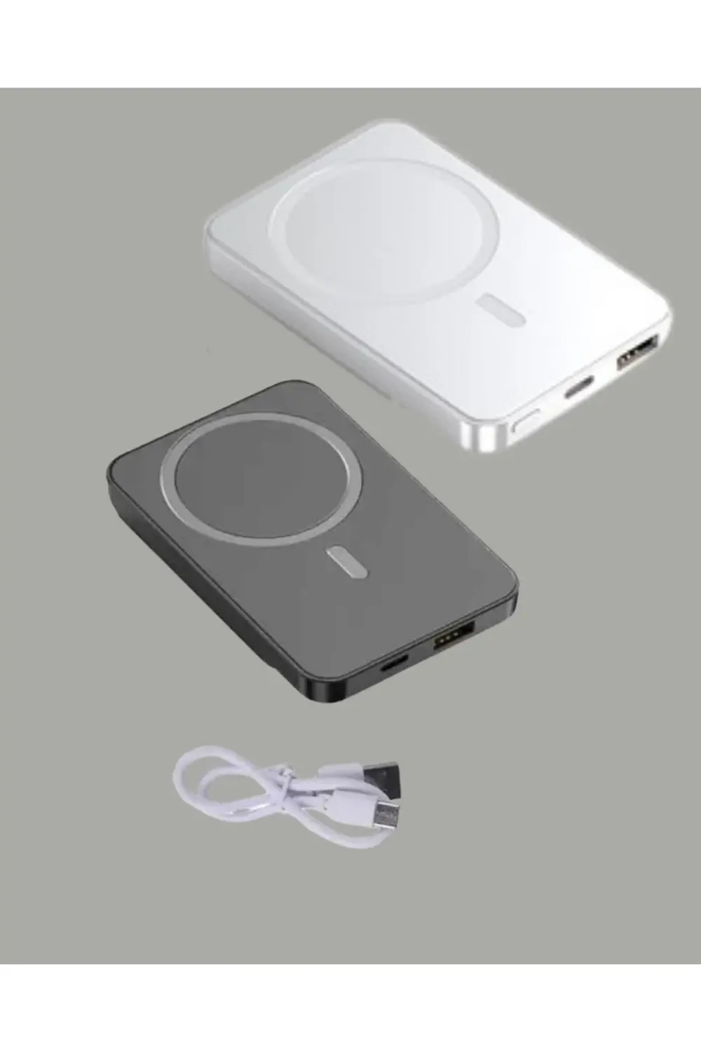 5000mAh / 10000mAh Kapasiteli Manyetik USB-C ve Kablosuz Powerban