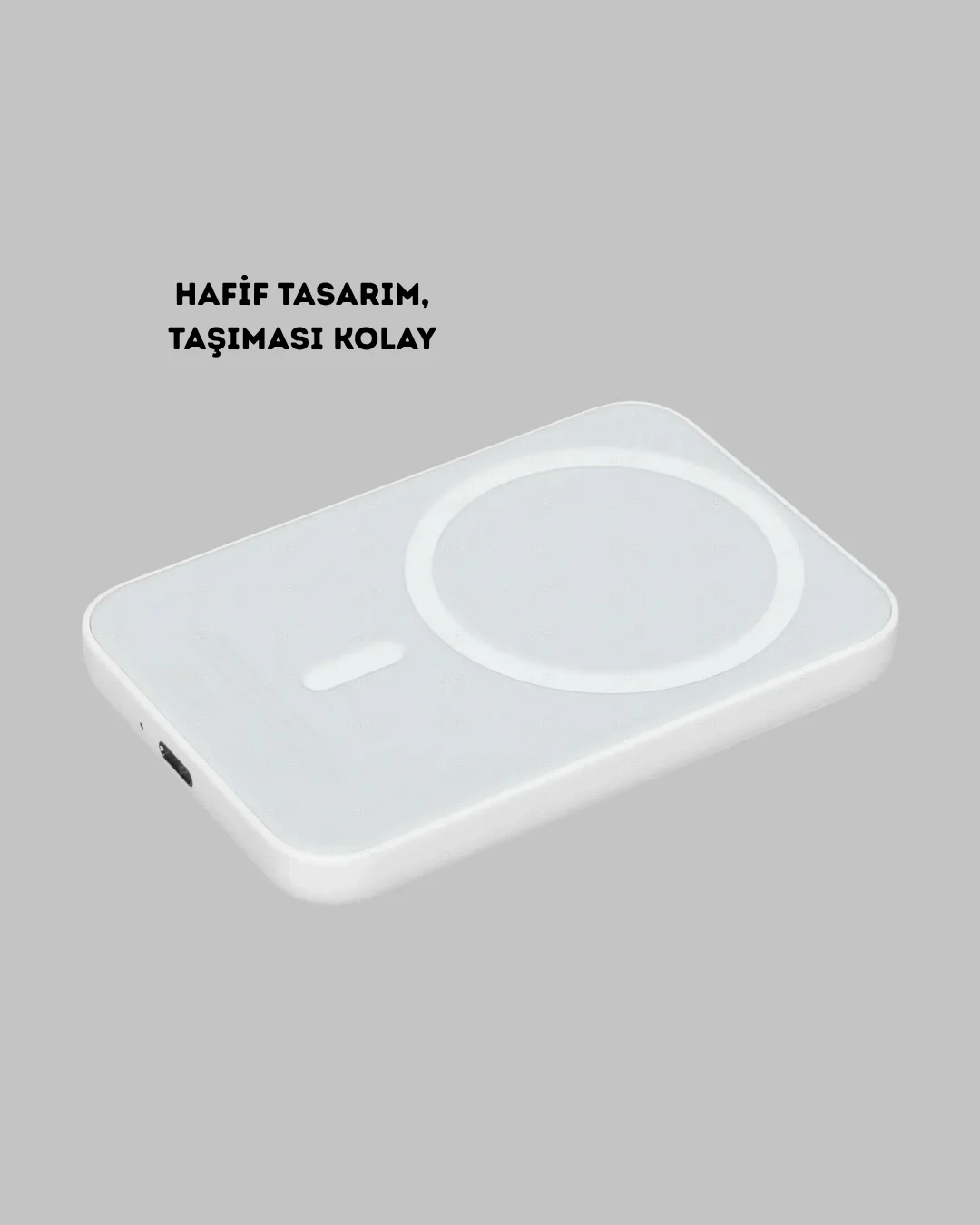 5000mAh Manyetik Powerbank – iPhone Serisi İçin Taşınabilir Kablosuz Şarj Cihazı