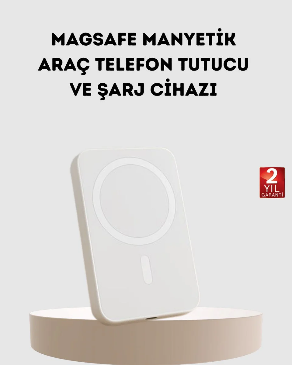 5000mAh Manyetik Powerbank – iPhone İçin Kablosuz Şarj Cihazı